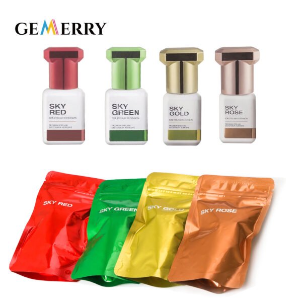 5 pcs Original SKY ROSE/RED/GREEN/GOLD Glue False Eyelashes Extensions Adhesive Non-irritating Lasting 8 Weeks Glue Wholesale