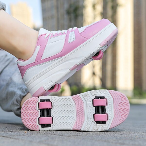 Roller Skate Shoes Kids Autumn 2022 Children Fashion Casual Sports Toy Gift Games Boys 4 Wheels Sneakers Girls Boots