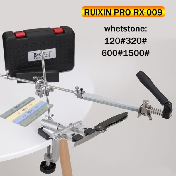 Ruixin Pro RX009 Knife Sharpener Professional New Upgrade 2023 Sharpening Machine Aluminium alloy 360 Degree flip Grinding Tools